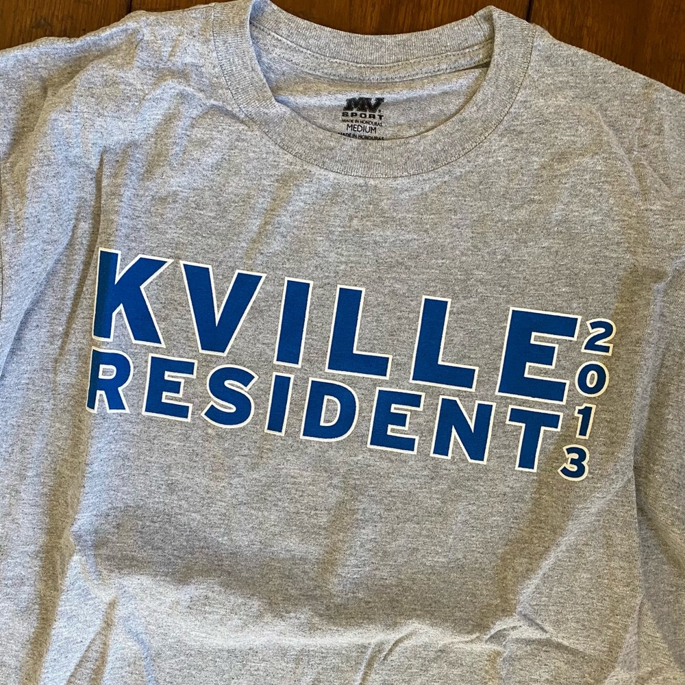 Duke KVille Resident 2013 Long Sleeve Gray Tee Shirt • Coach K